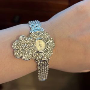 Suzanne somers flower bracelet watch